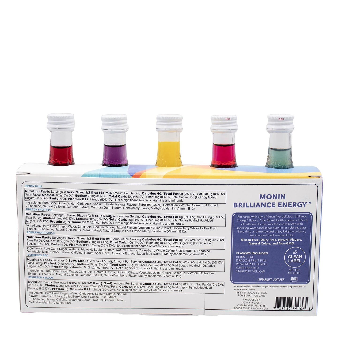 Brilliance Collection Pack Nutrition Labels