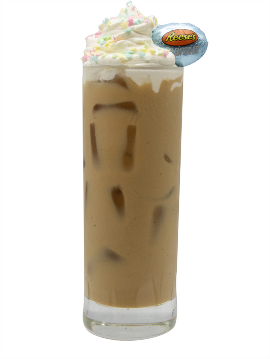 Easter Egg iced latte 