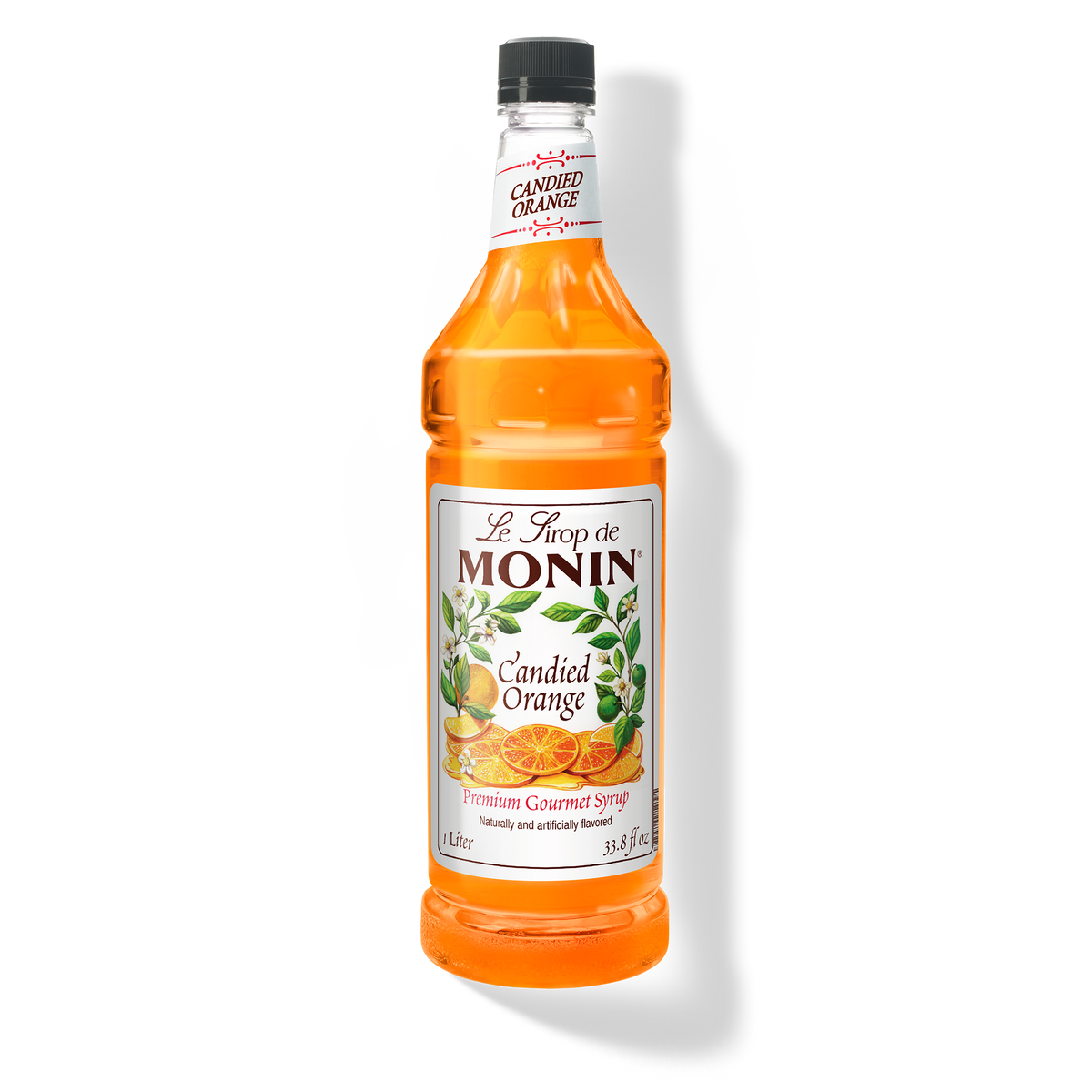 1L monin bottle of candied orange syrup 