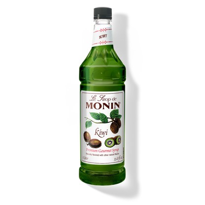 1L monin kiwi syrup bottle