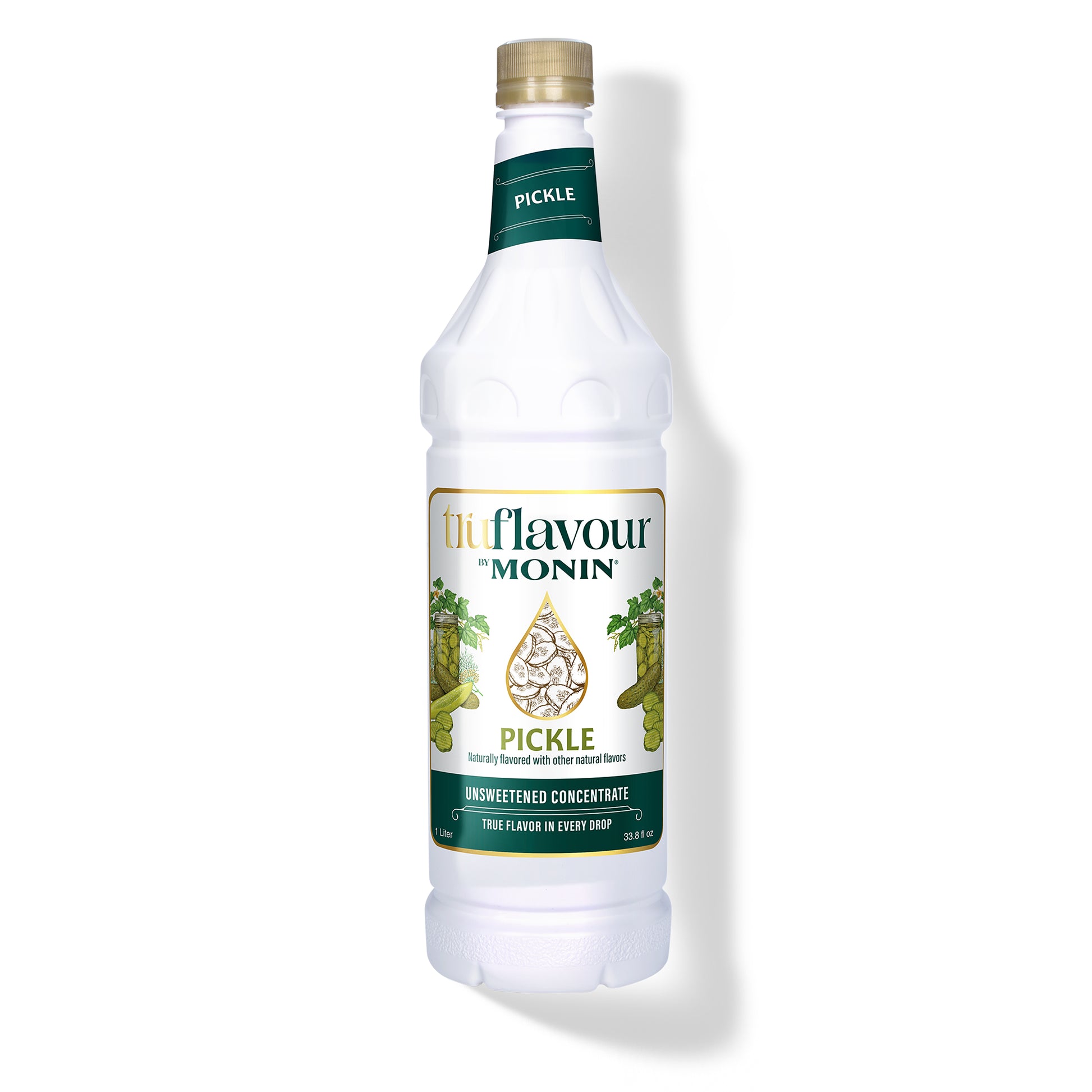pickle flavored vape Monin TruFlavour Pickle Discounted Case of 4 Plastic 1L