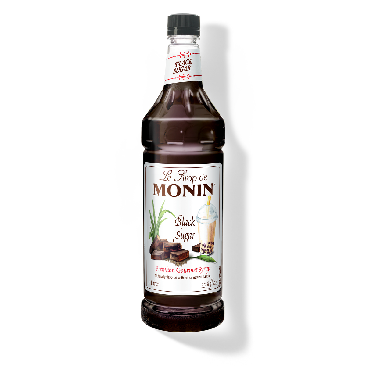 1L bottle of monin black sugar syrup 