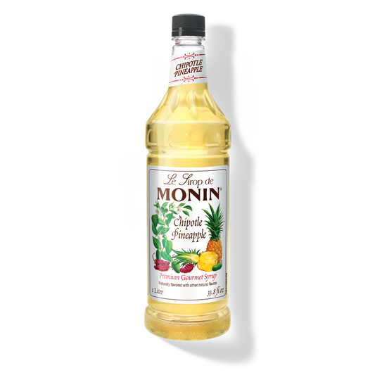 1L chipotle pineapple monin syrup bottle 
