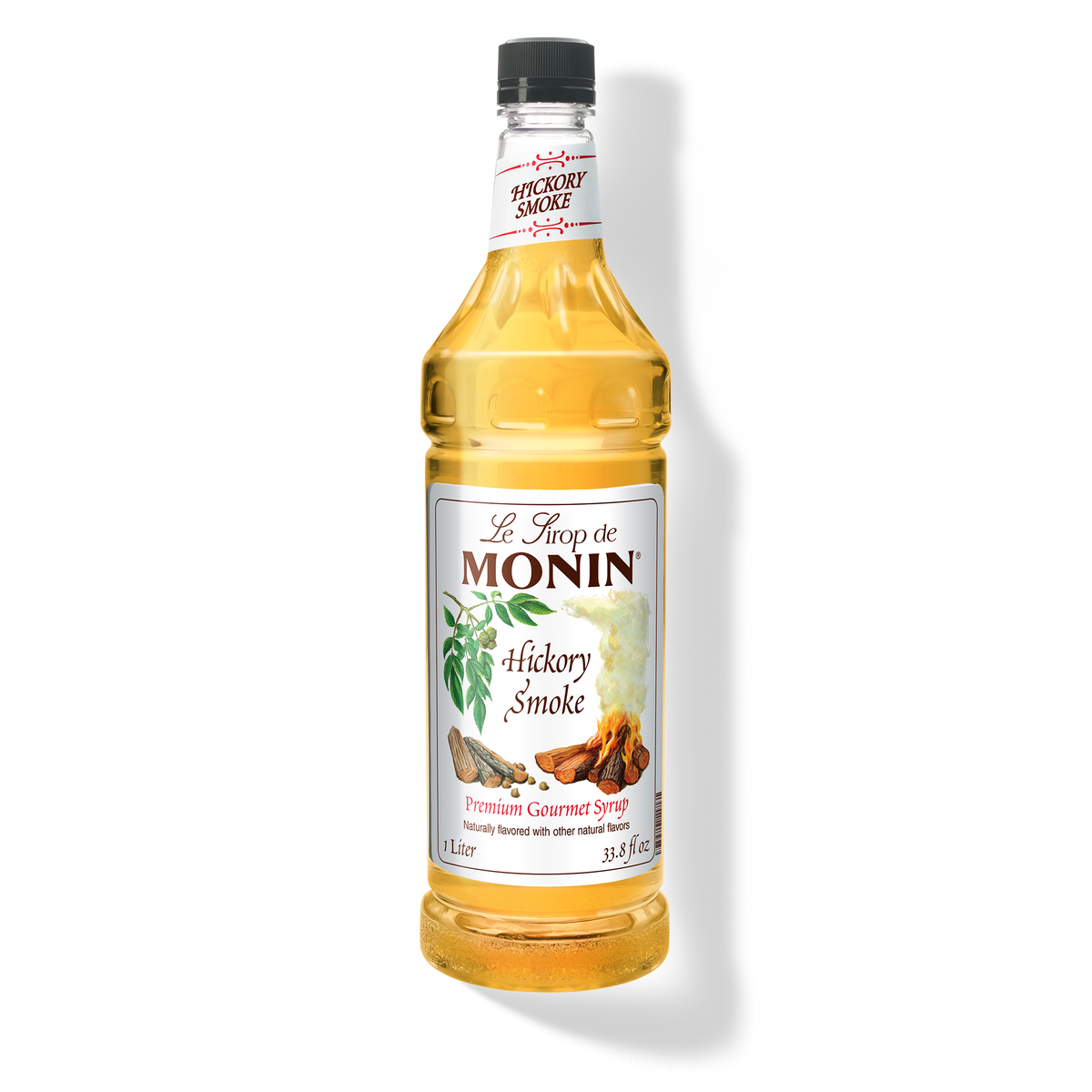 1L bottle of hickory smoke monin syrup