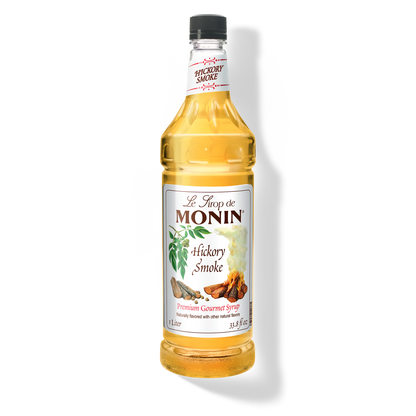 1L bottle of hickory smoke monin syrup