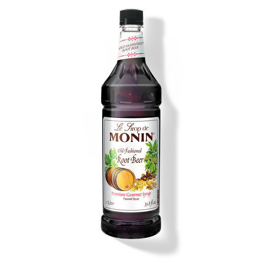 1L old fashioned root beer monin syrup bottle