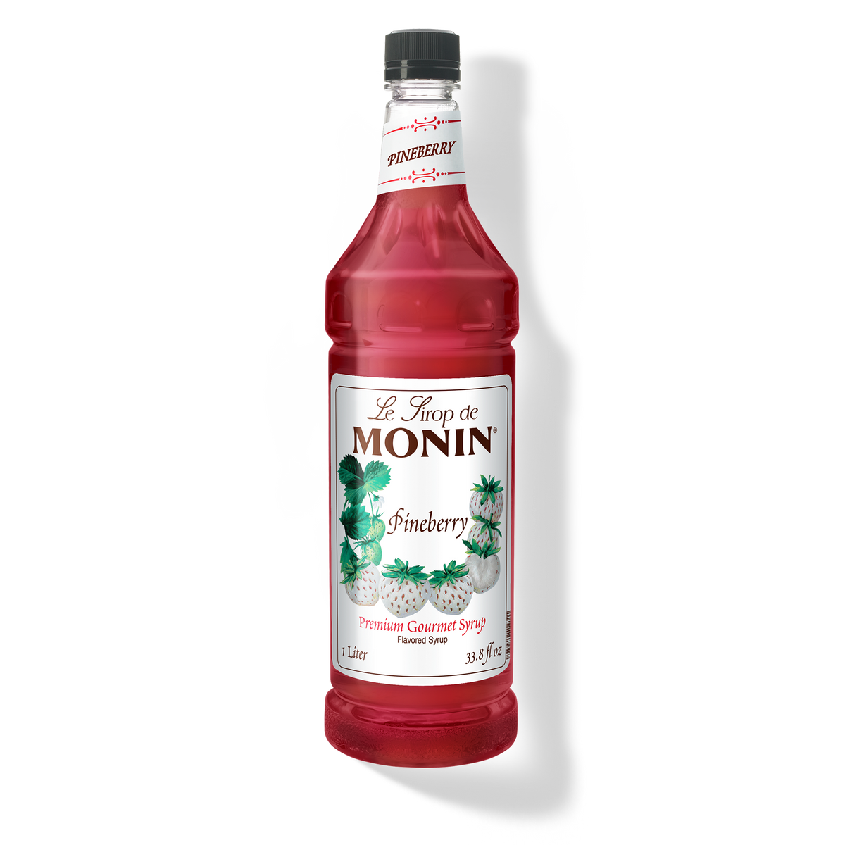 1L pineberry monin syrup bottle