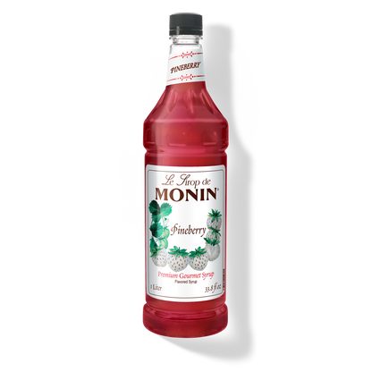 1L pineberry monin syrup bottle