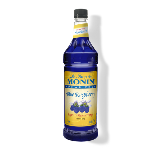 sugar free blue raspberry 1L bottle of syrup