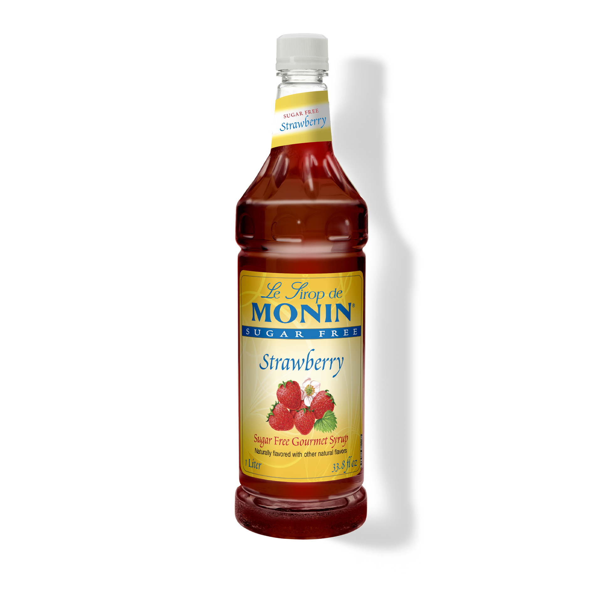 bottle of monin syrup strawberry 1L 