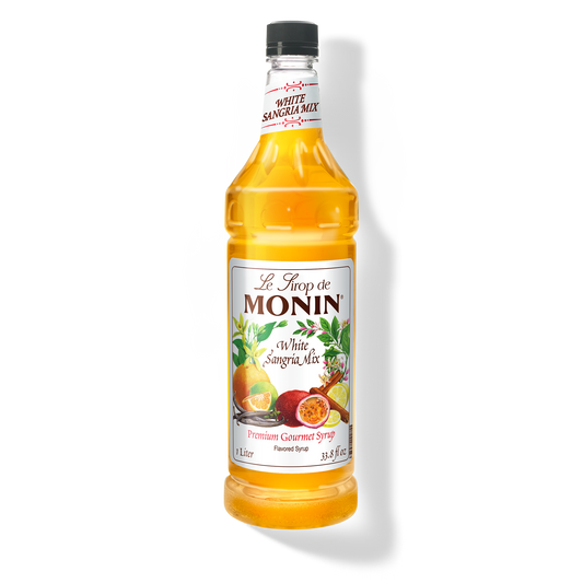 1L monin syrup bottle of white sangria mix