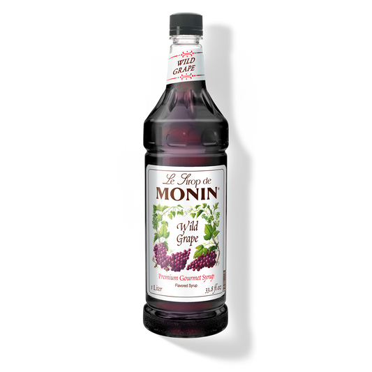 1L wild grape monin syrup bottle 