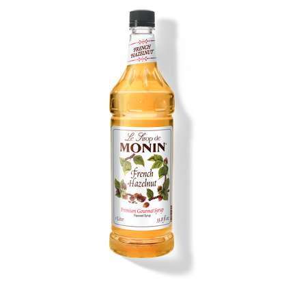 1L bottle of monin french hazelnut syrup
