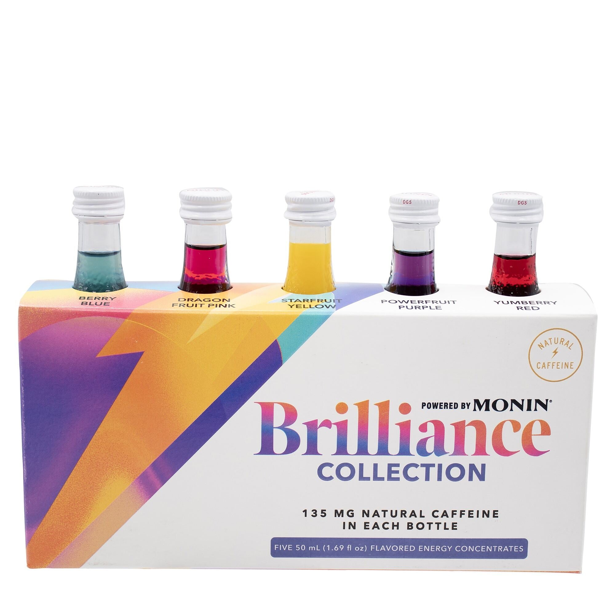 Monin Brilliance Energy | 5 Pack Sampler | Natural Caffeine - Monin US