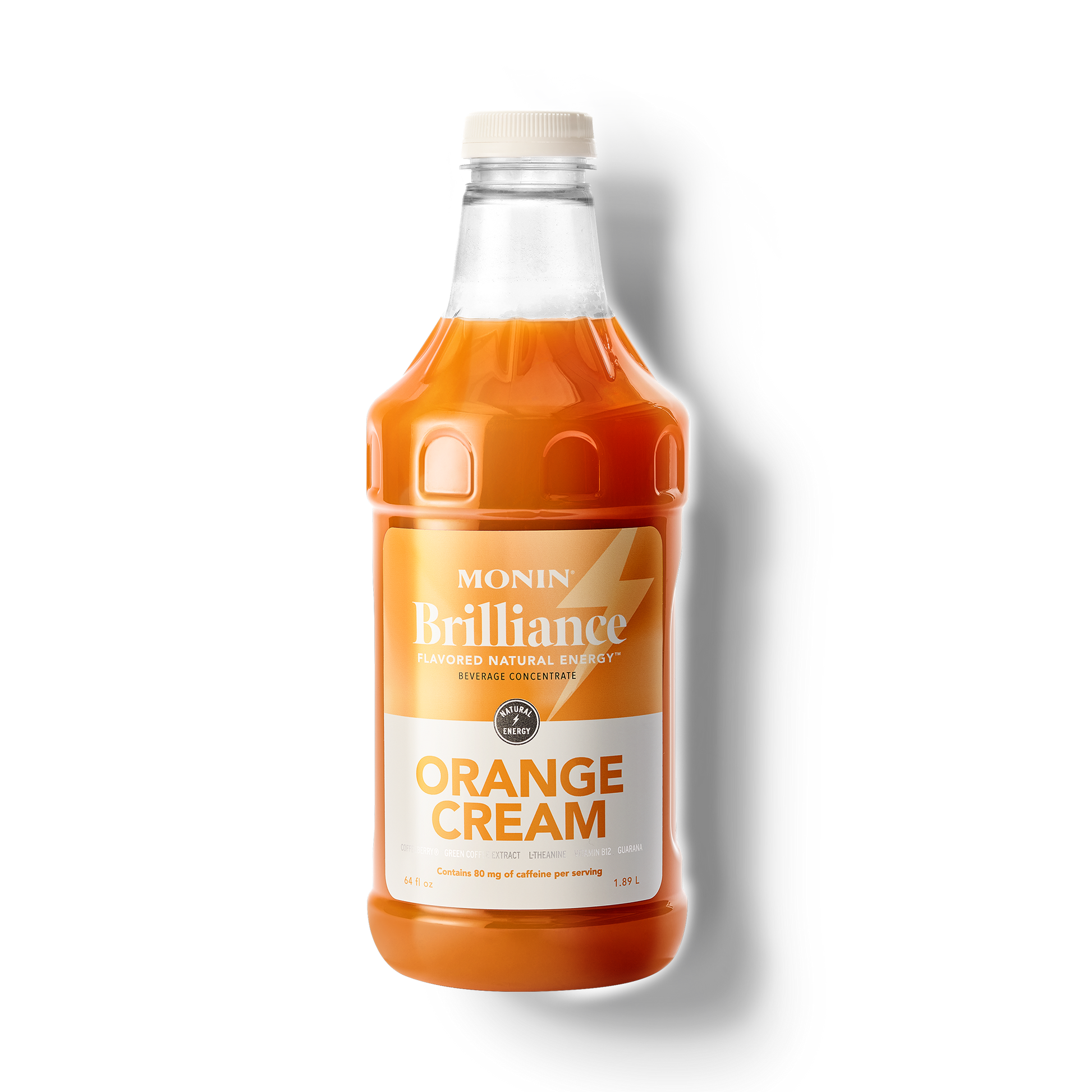 Orange cream syrup bottle 
