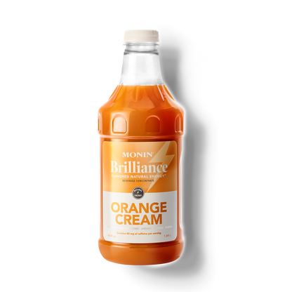 Orange cream syrup bottle 