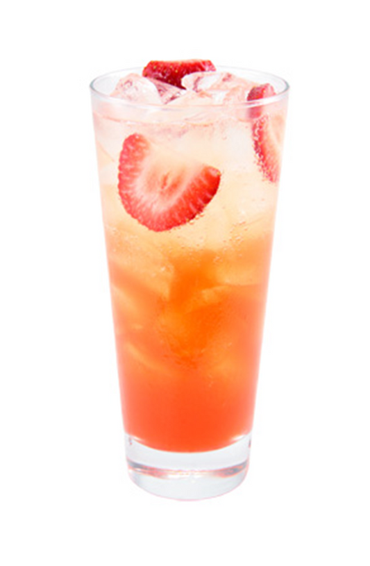 Strawberry Basil Vodka Collins