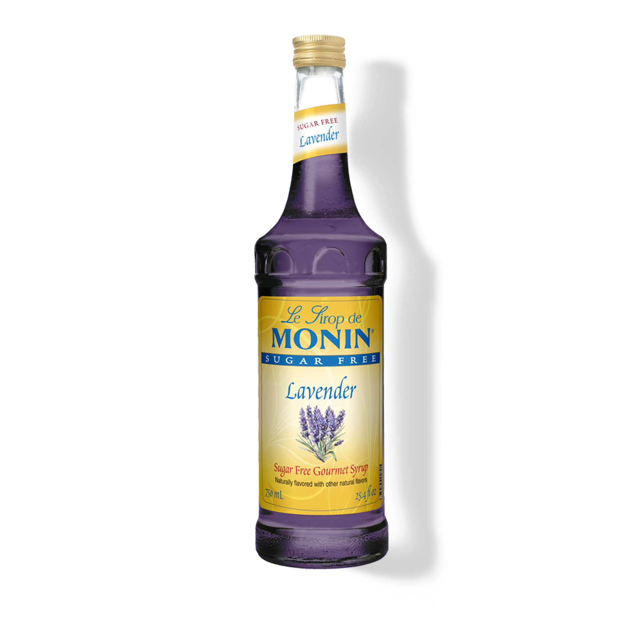 Sugar Free Lavender Syrup - 750 mL Glass Bottle - Monin US