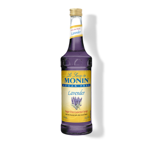 750ml monin bottle of sugar free lavender syrup
