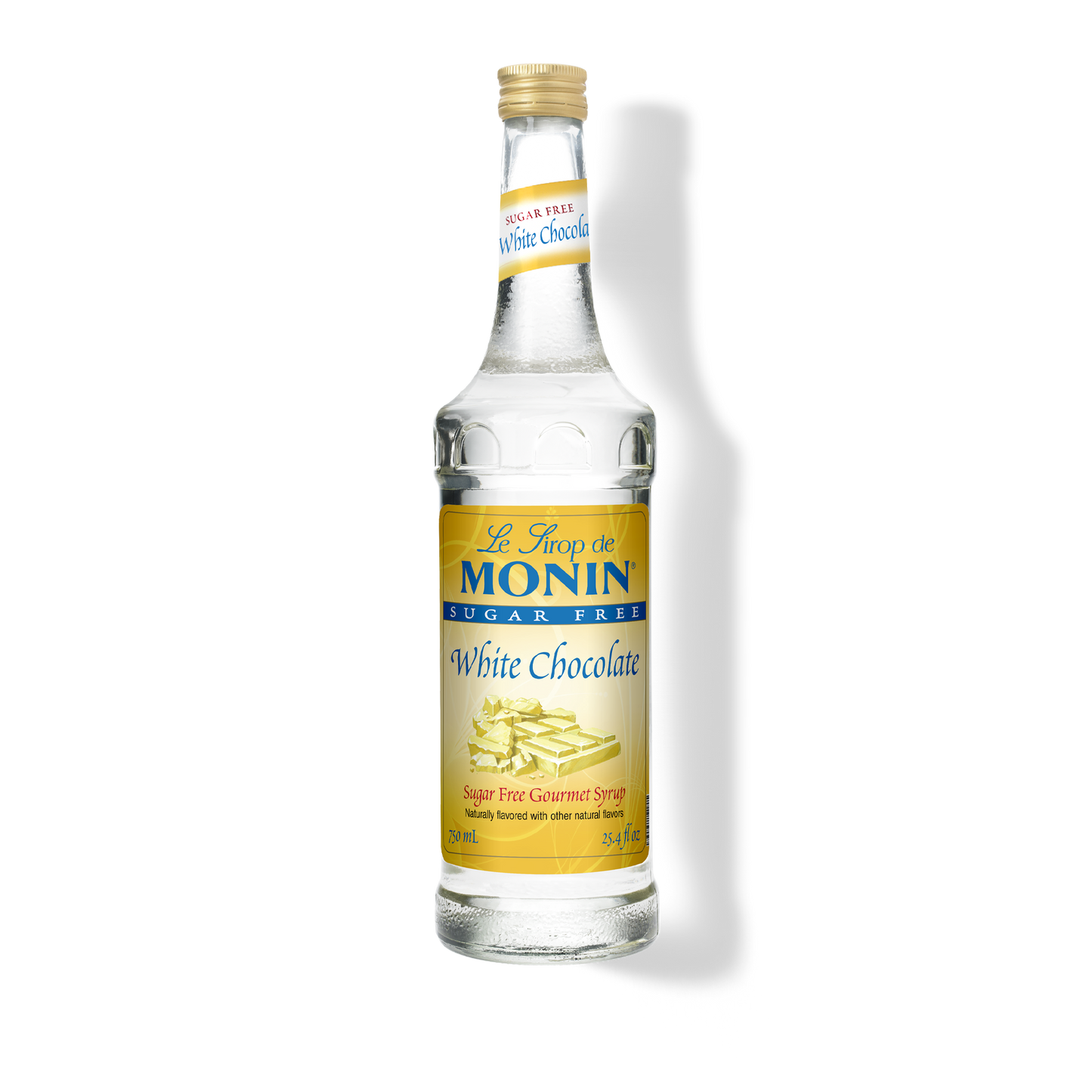 Monin Sugar Free bottle of white chocolate syrup 750ml