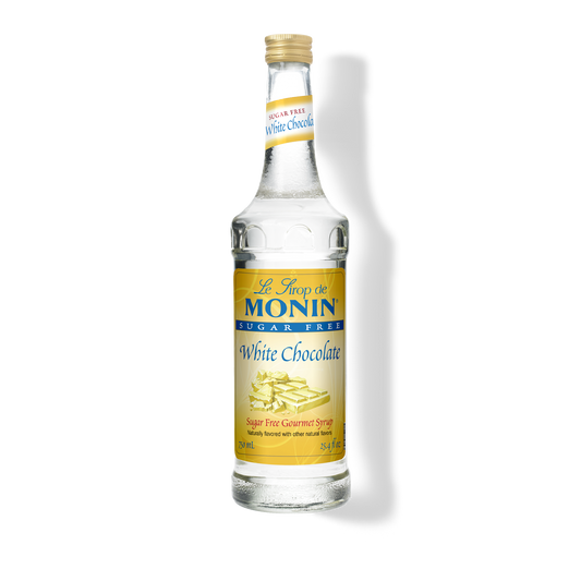 Monin Sugar Free bottle of white chocolate syrup 750ml