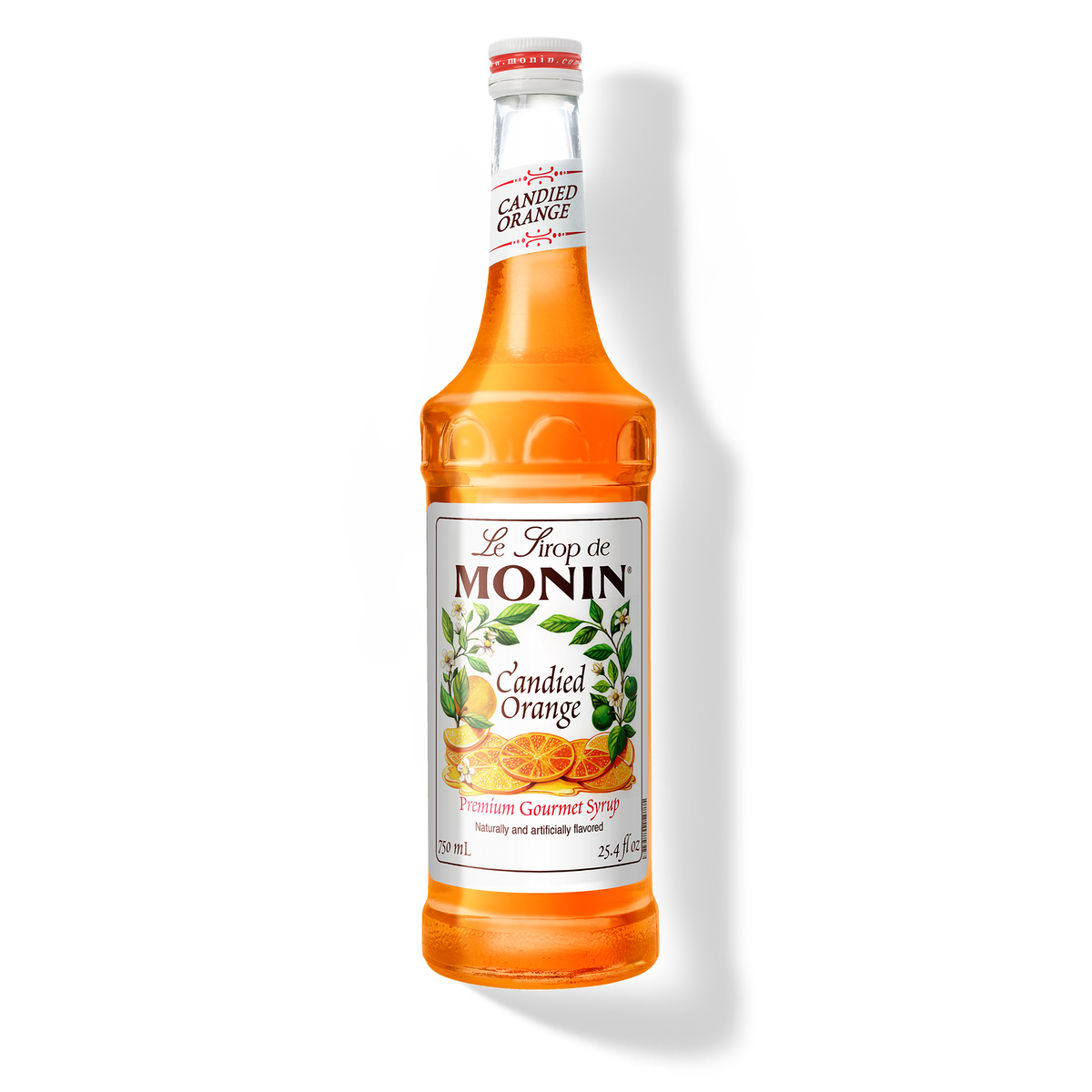 750ml monin bottle of candied orange syrup 