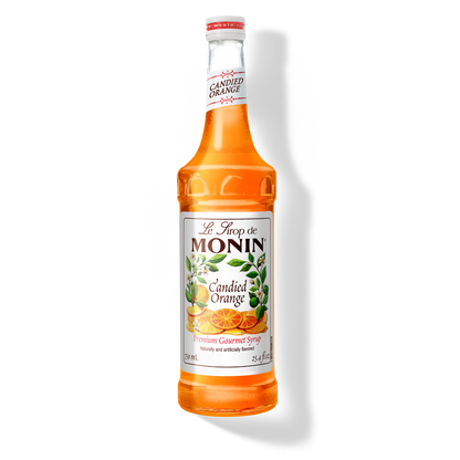 750ml monin bottle of candied orange syrup 