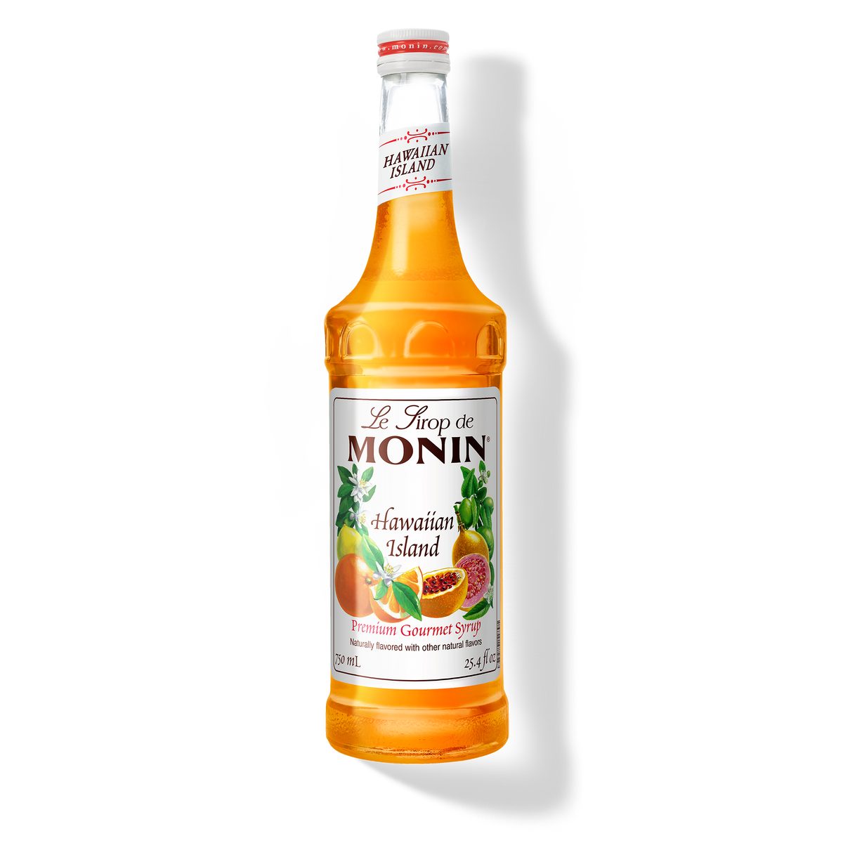 750ml hawaiian island monin syrup bottle
