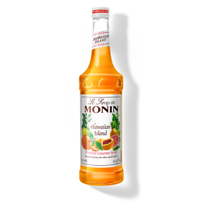 750ml hawaiian island monin syrup bottle