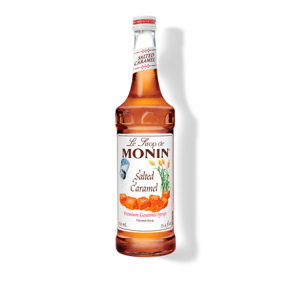 750ml monin syrup bottle of salted caramel