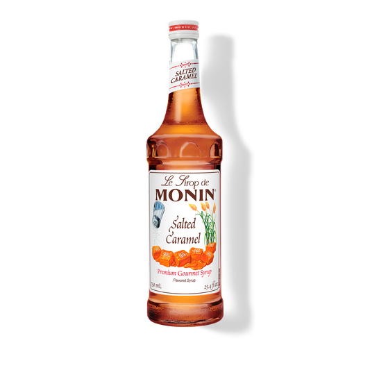 750ml monin syrup bottle of salted caramel