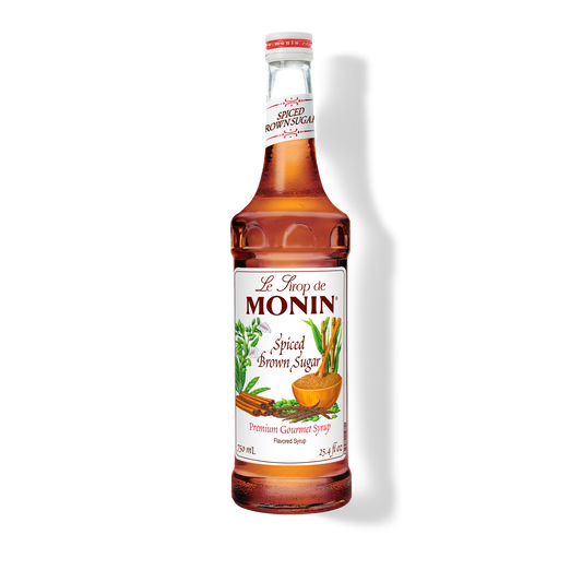 750ml spiced brown sugar bottle of monin syrup