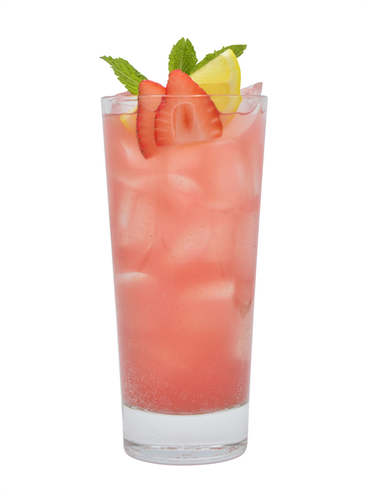 Spiked Strawberry Ginger Lemonade