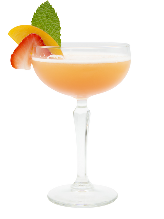 Strawberry Peach Mocktini