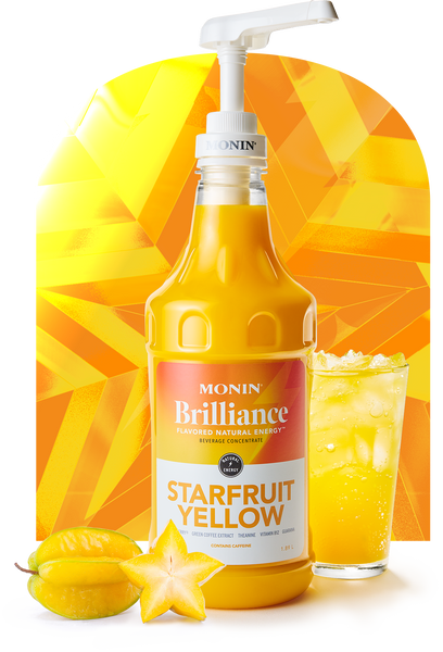 Monin Brilliance Starfruit Yellow–Natural Energy - Monin US
