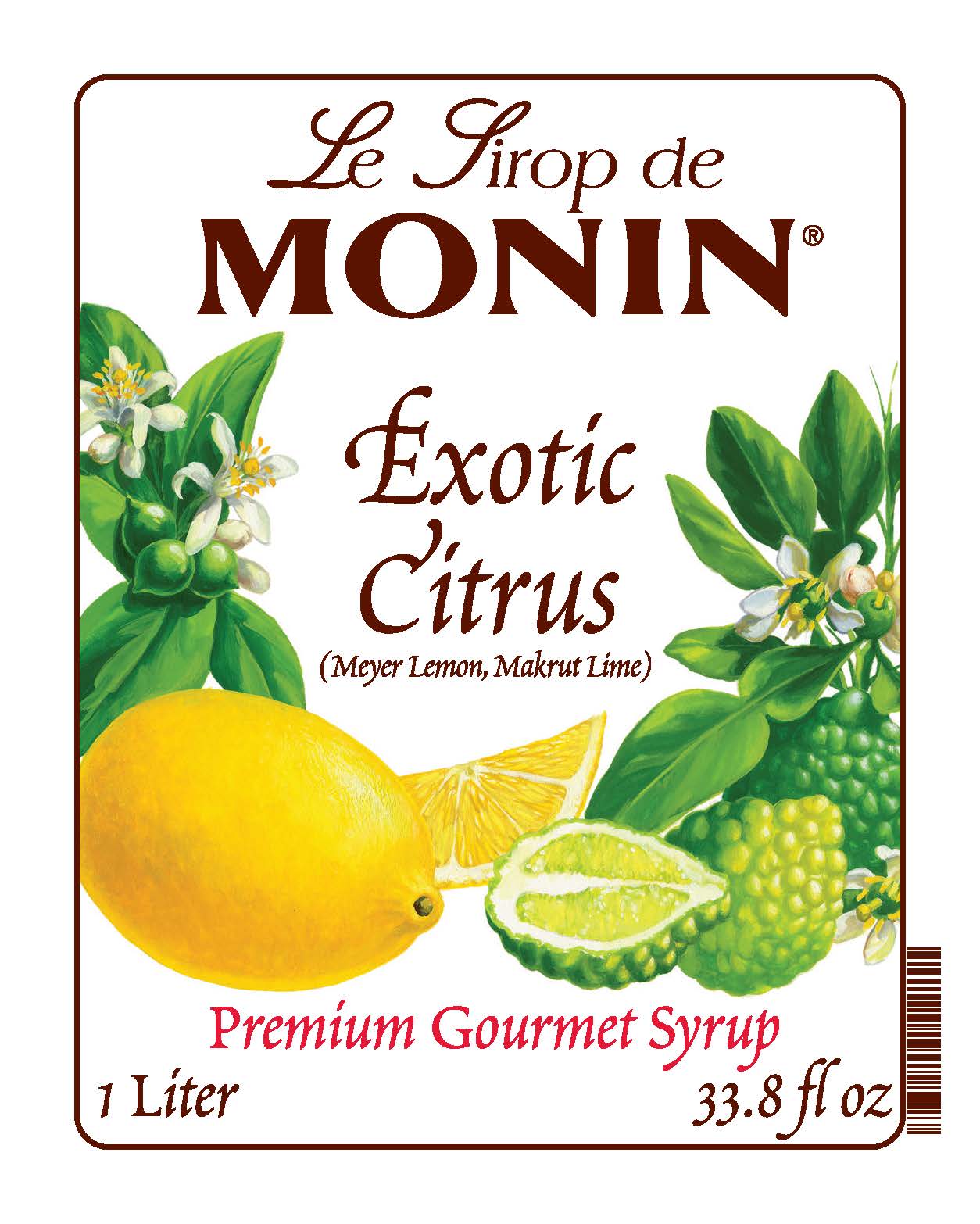 Exotic Citrus 1L bottle front label