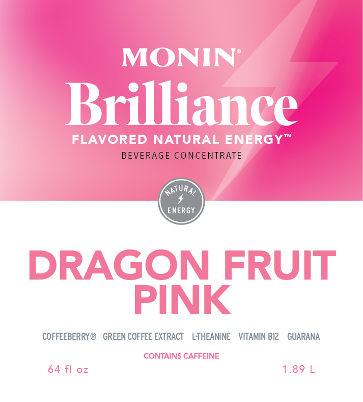 Monin Brilliance Dragon Fruit Pink-Natural Energy - Monin US Monin Brilliance Dragon Fruit Pink-Natural Energy - Monin US