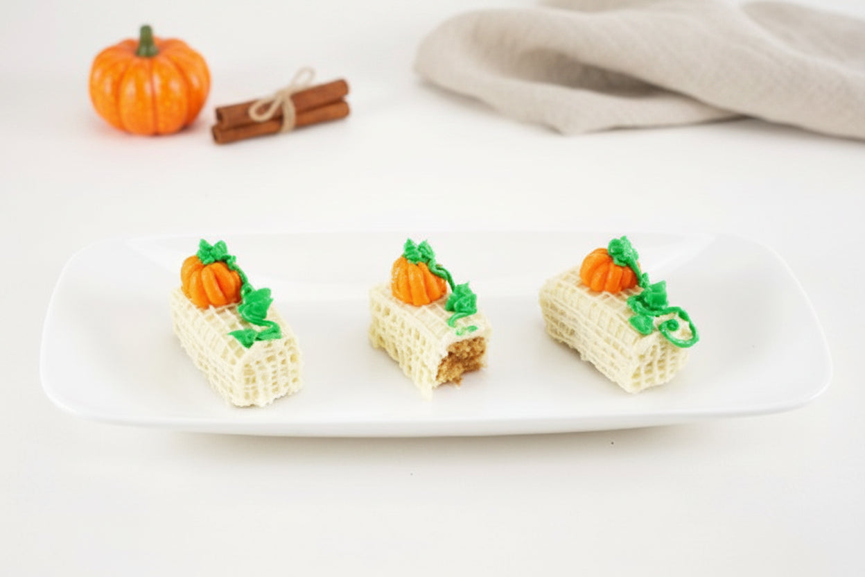 Pumpkin Pie Buttercream Icing made with Monin Pumpkin Pie Syrup