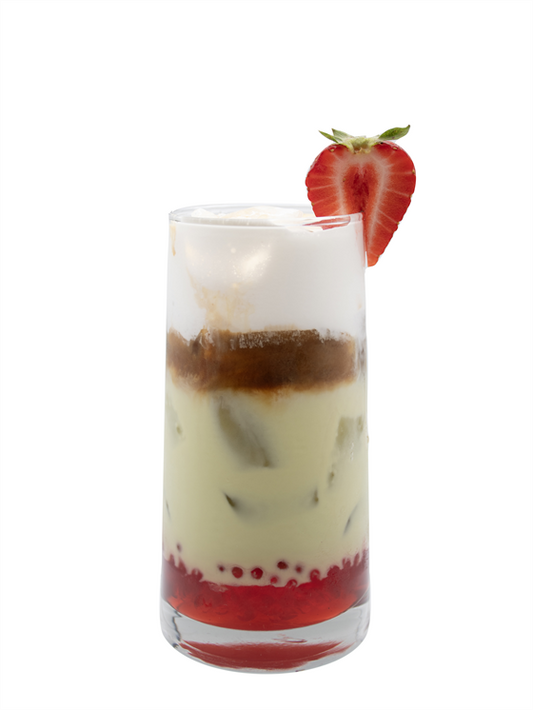 Strawberry Matcha Iced Coffee