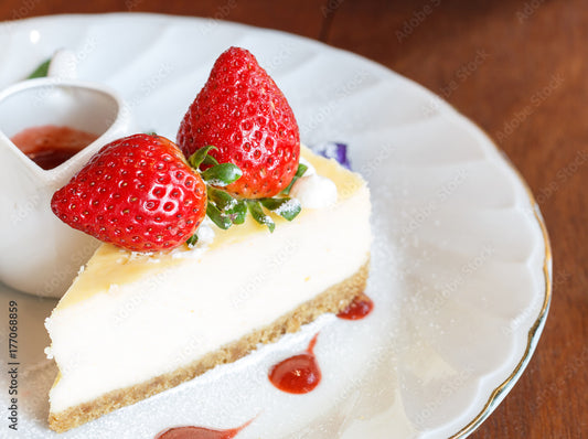 Strawberry Rhubarb Whipped Cheesecake