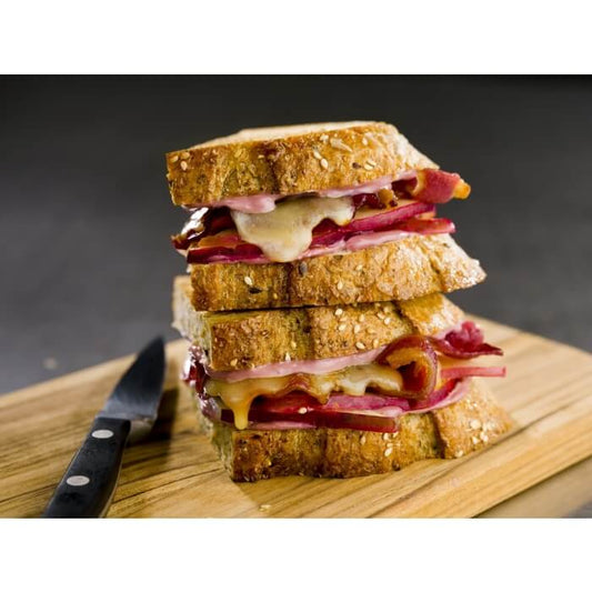 Bacon, Pear & Raspberry Grilled Cheese