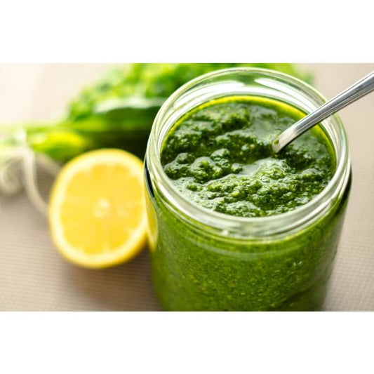 Basil Carrot Top Pesto