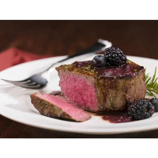 Beef Tenderloin with Wildberry Red Wine Sauce