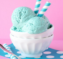 Blue Cotton Candy Ice Cream