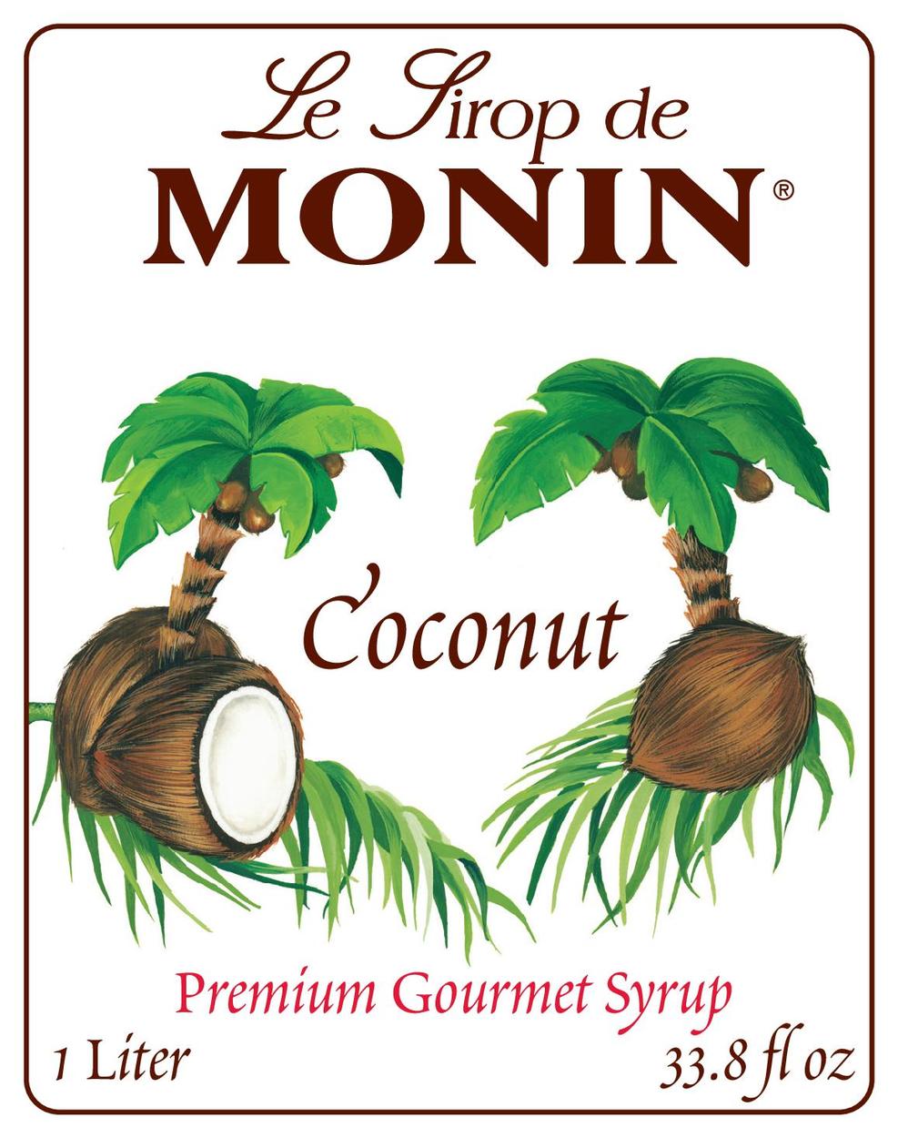 coconut palm syrup Monin Coconut Syrup 750ml