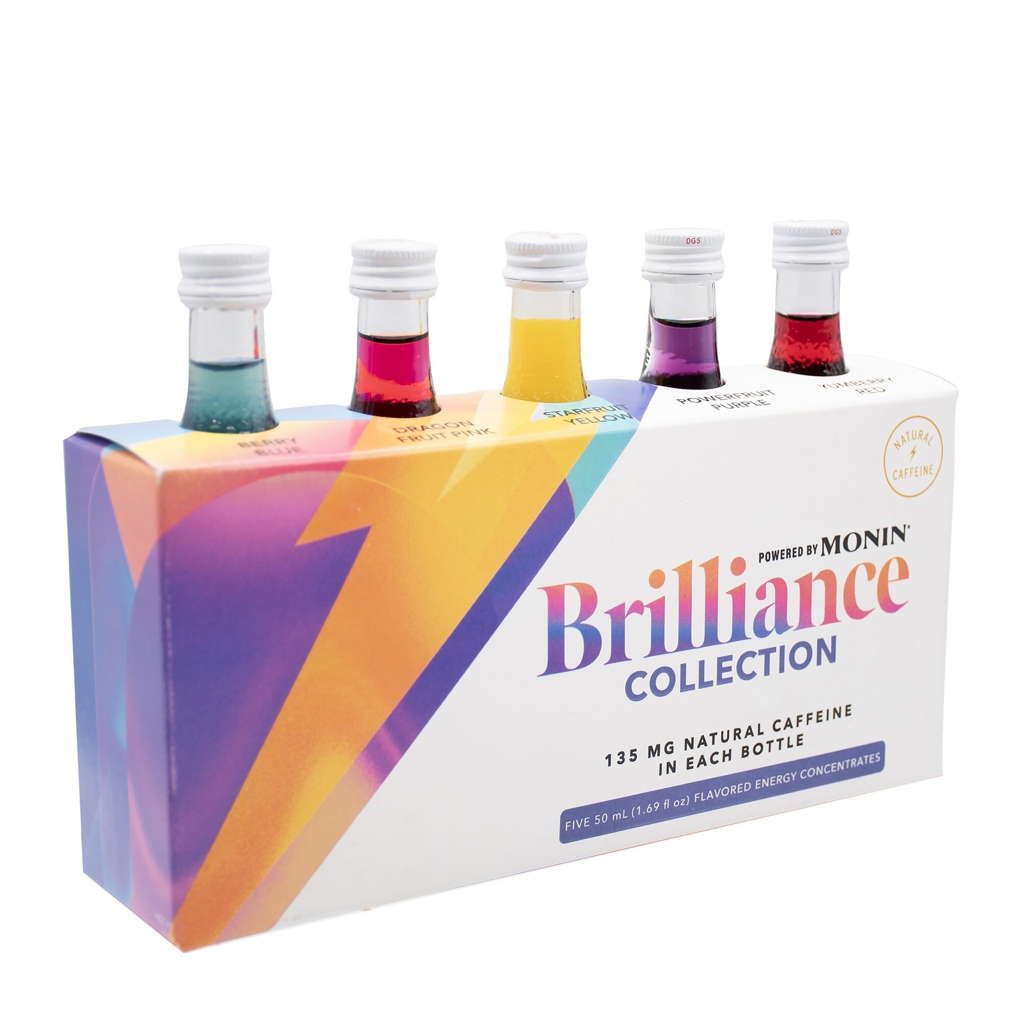 Monin Brilliance Energy | 5 Pack Sampler | Natural Caffeine - Monin US