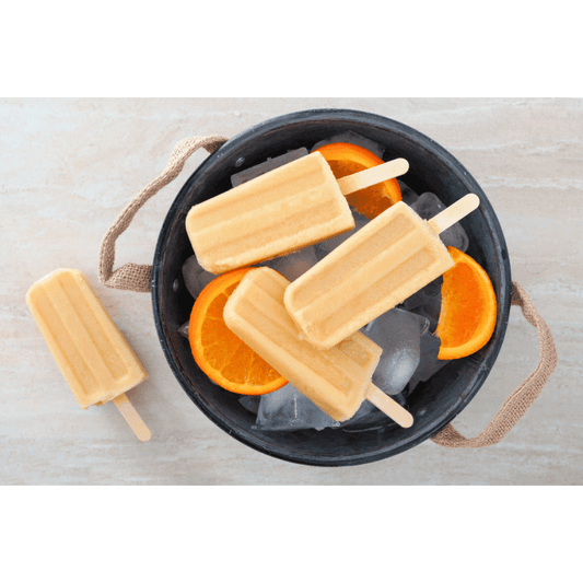 Dreamy Orange Creamsicle Ice Pop