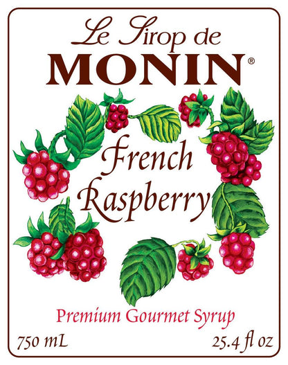 French Raspberry Flavored Syrup - Monin - Discounted Case of 4 Plastic ...