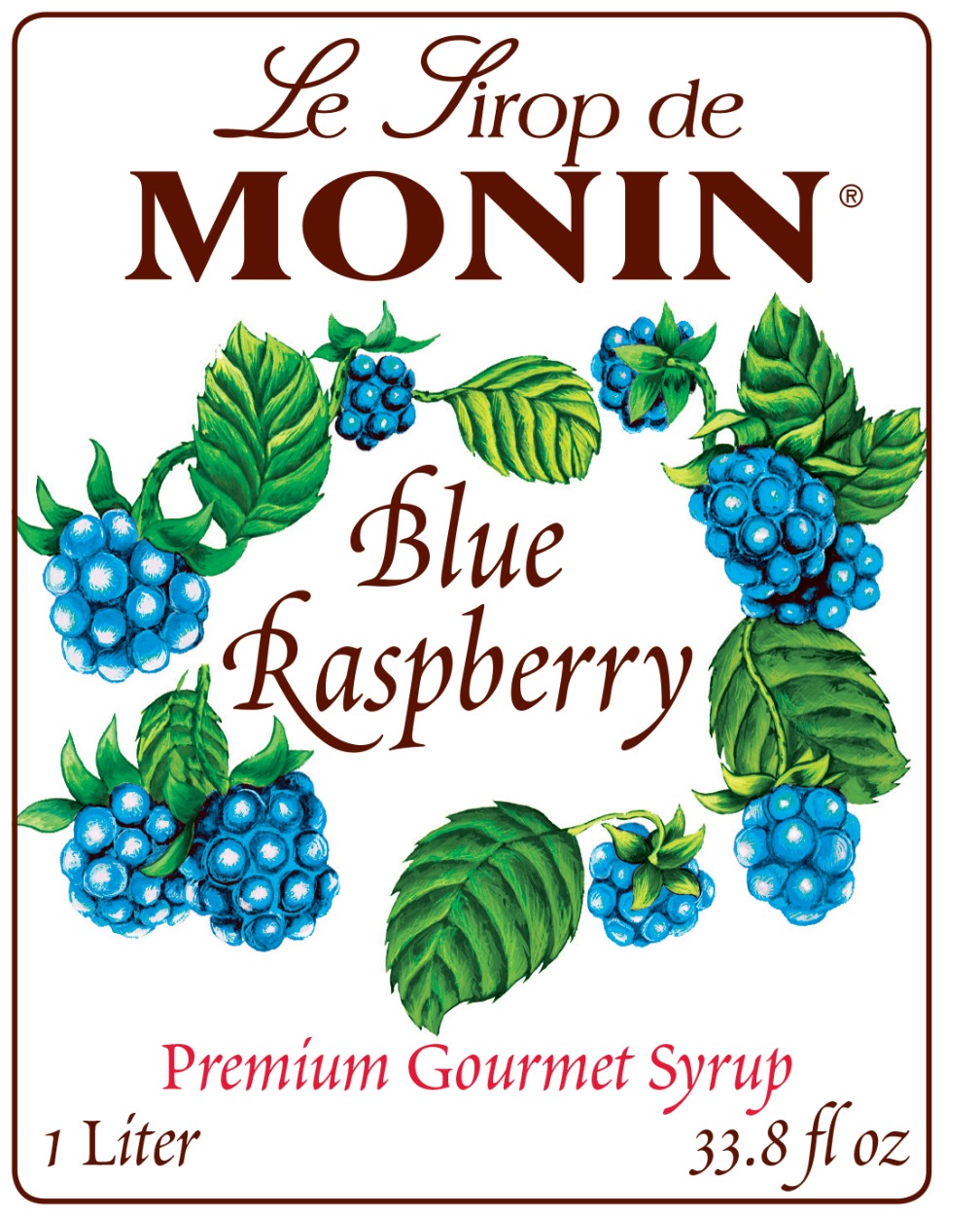 Blue Raspberry Flavored Syrup - Monin - Monin US