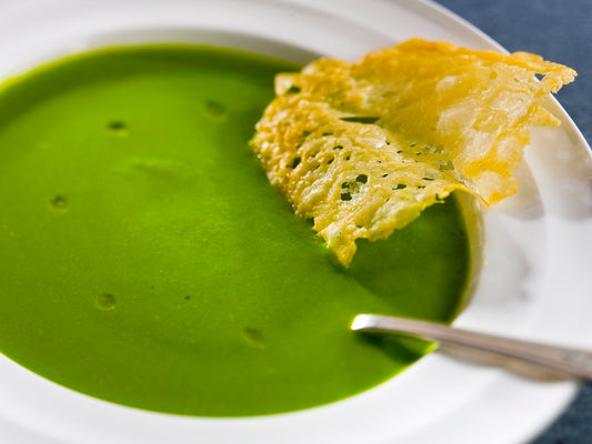 Pur√©ed Pea Soup with Truffle Oil